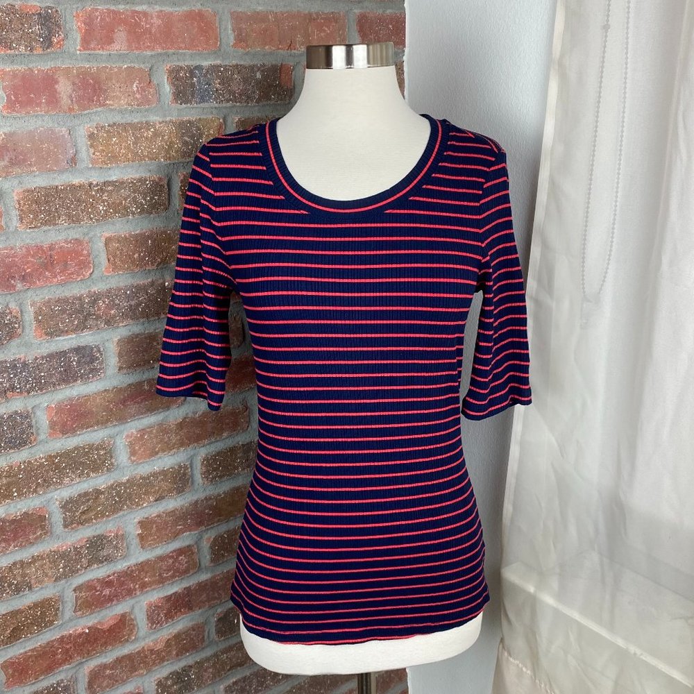 NWT Anthro Pure + Good Miranda Striped Tee, S